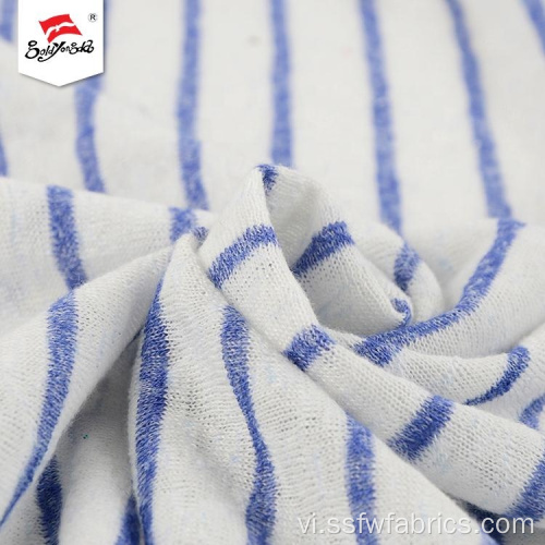 Fancy Design Stripe Polyester Các loại vải dệt kim